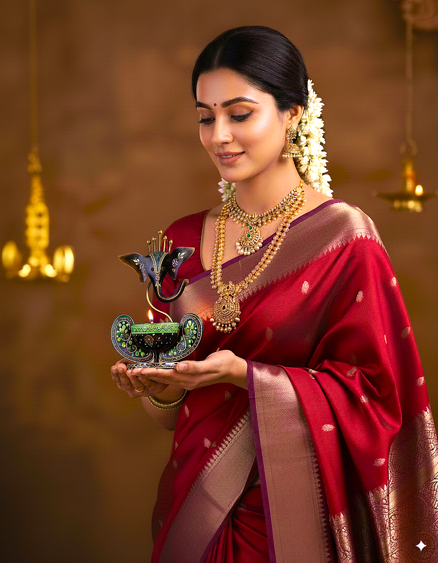 Hand-Painted Ganesha Tealight Holder