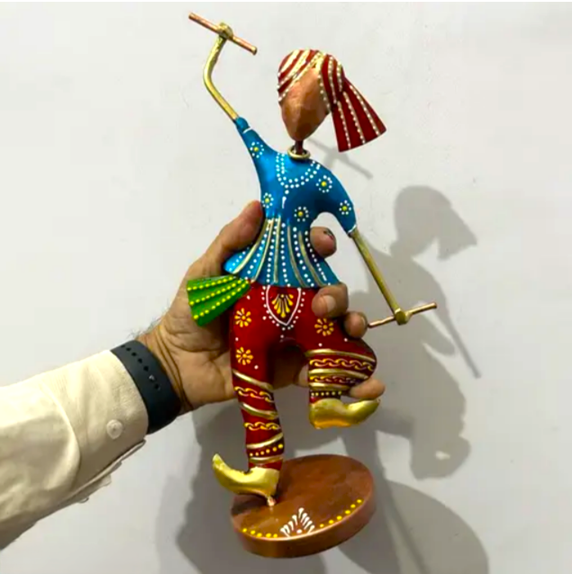 Garba Dandiya Musician Playing Showpiece Set (Set of 4)