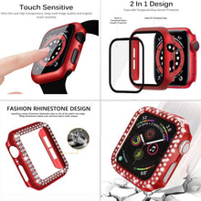 Load image into Gallery viewer, Elite Series Diamond Strap+Case+Glass Screen Protector Compatible With Apple Watch - Elegance &amp; Splendour