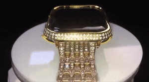 CZ Crystal Stones Case Compatible With Apple Watch - Elegance & Splendour