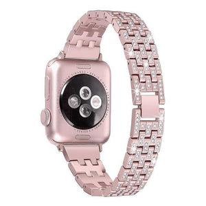 Indulgence Diamond Band Compatible With Apple Watch - Elegance & Splendour