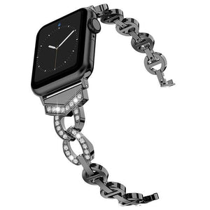 Premier Rose Legacy - Luxury Rhinestone Band Compatible With Apple Watch - Elegance & Splendour