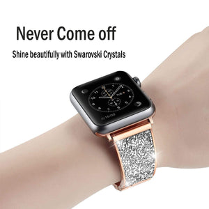 Luxury Rhinestone Watch Band & Case For Apple Watch - Elegance & Splendour