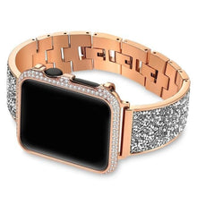 Load image into Gallery viewer, Luxury Rhinestone Watch Band &amp; Case For Apple Watch - Elegance &amp; Splendour