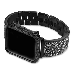 Luxury Rhinestone Watch Band & Case For Apple Watch - Elegance & Splendour