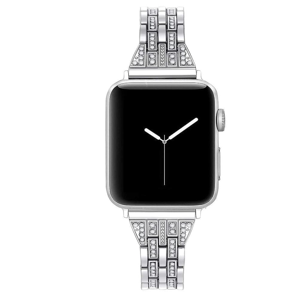 Rhinestone Band Compatible With Apple Watch - Elegance & Splendour