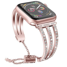 Load image into Gallery viewer, Pulsera-Diamond-Bracelet-Compatible-With-Apple-Watch.jpg