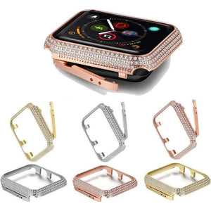 New Luxury Crystal Diamond Watch Case Cover Compatible With Apple Watch-A Limited Edition - Elegance & Splendour
