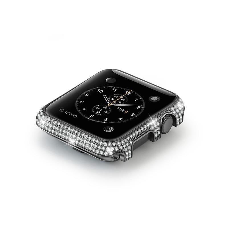 New Luxury Crystal Diamond Watch Case Cover Compatible With Apple Watch-A Limited Edition - Elegance & Splendour