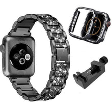 Load image into Gallery viewer, Designer Luxury Band Compatible With Apple Watch With Protective Cover - Elegance &amp; Splendour
