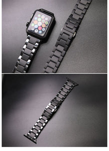 Sandblasting Matte Ceramic Band Compatible With Apple Watch - All Series - Elegance & Splendour