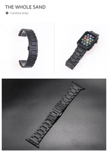 Sandblasting Matte Ceramic Band Compatible With Apple Watch - All Series - Elegance & Splendour