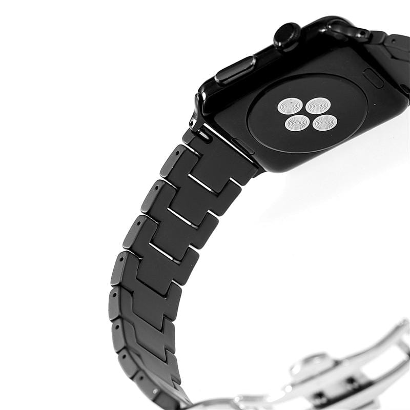 Sandblasting Matte Ceramic Band Compatible With Apple Watch - All Series - Elegance & Splendour