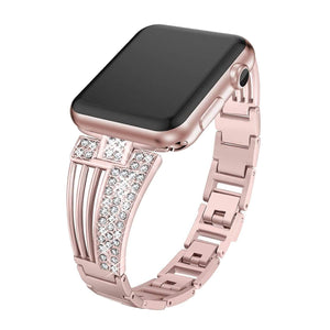 Raven-An Exclusive Rhinestone Band Compatible With Apple Watch - Elegance & Splendour