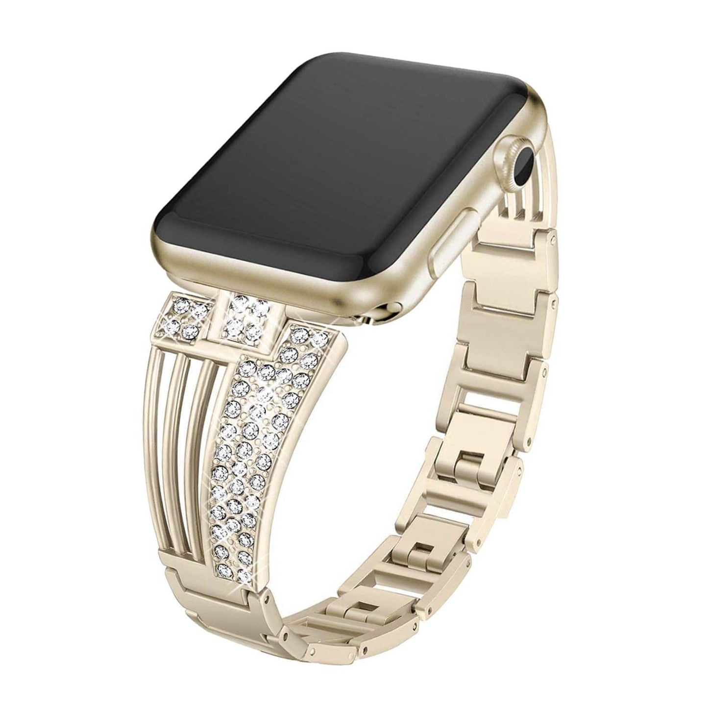 Raven-An Exclusive Rhinestone Band Compatible With Apple Watch - Elegance & Splendour