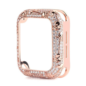 Armor Carved Diamond Protective Case Compatible With All Apple Watch Series - Elegance & Splendour
