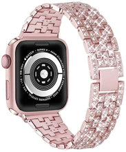 Load image into Gallery viewer, Elite Series Diamond Strap+Case+Glass Screen Protector Compatible With Apple Watch - Elegance &amp; Splendour