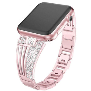 Raven-An Exclusive Rhinestone Band Compatible With Apple Watch - Elegance & Splendour