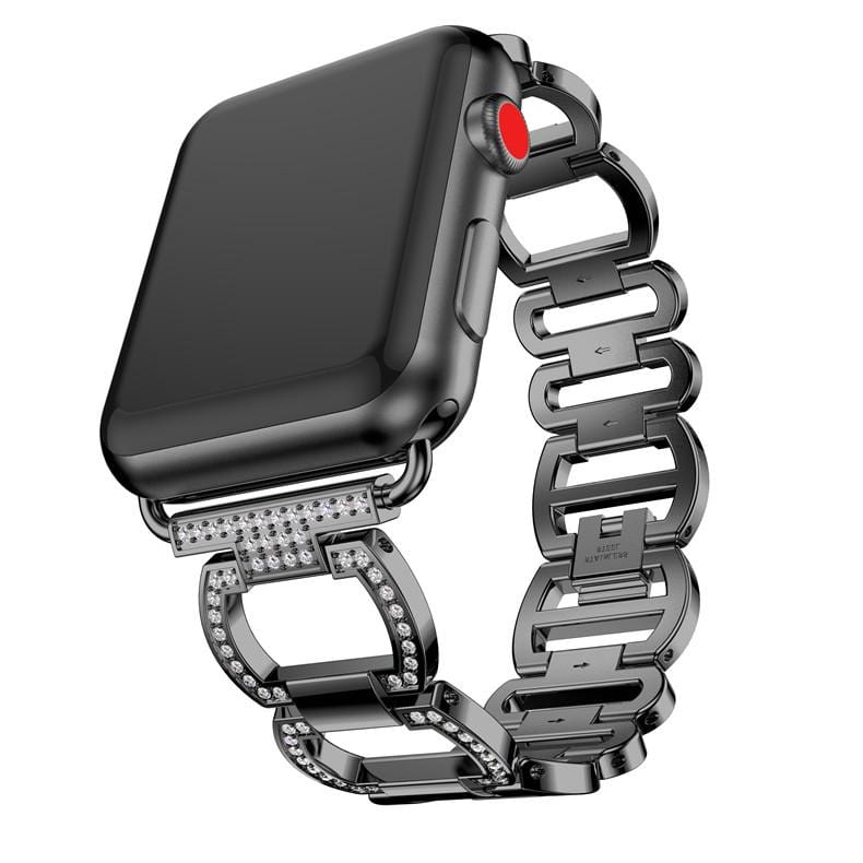 Diamond Metal Link Bracelet For Apple Watch - Elegance & Splendour