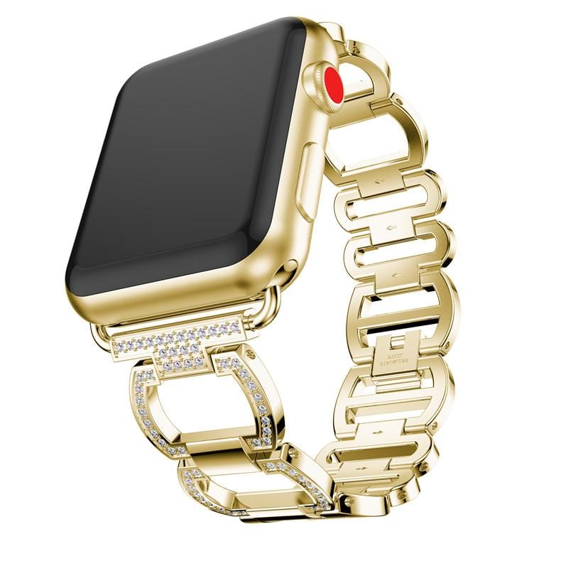 Diamond Metal Link Bracelet For Apple Watch - Elegance & Splendour