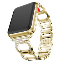Load image into Gallery viewer, Diamond Metal Link Bracelet For Apple Watch - Elegance &amp; Splendour