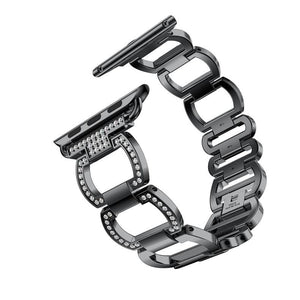 Diamond Metal Link Bracelet For Apple Watch - Elegance & Splendour