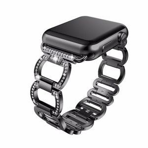 Diamond Metal Link Bracelet For Apple Watch - Elegance & Splendour
