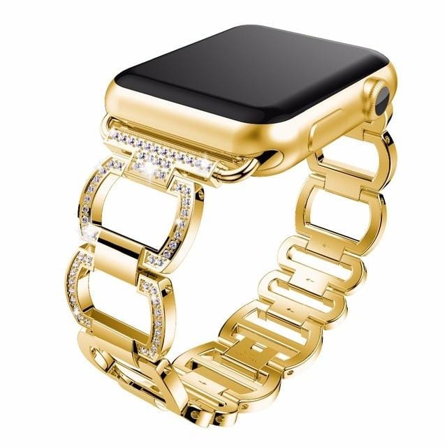 Diamond Metal Link Bracelet For Apple Watch - Elegance & Splendour