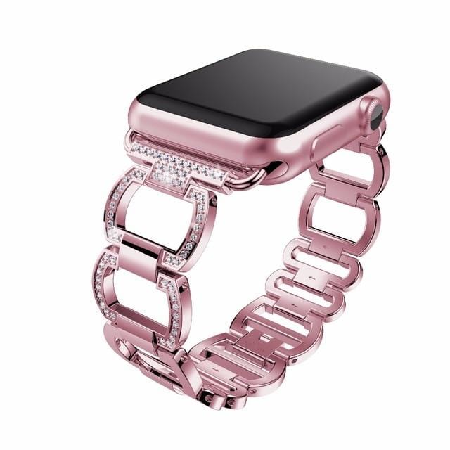 Diamond Metal Link Bracelet For Apple Watch - Elegance & Splendour