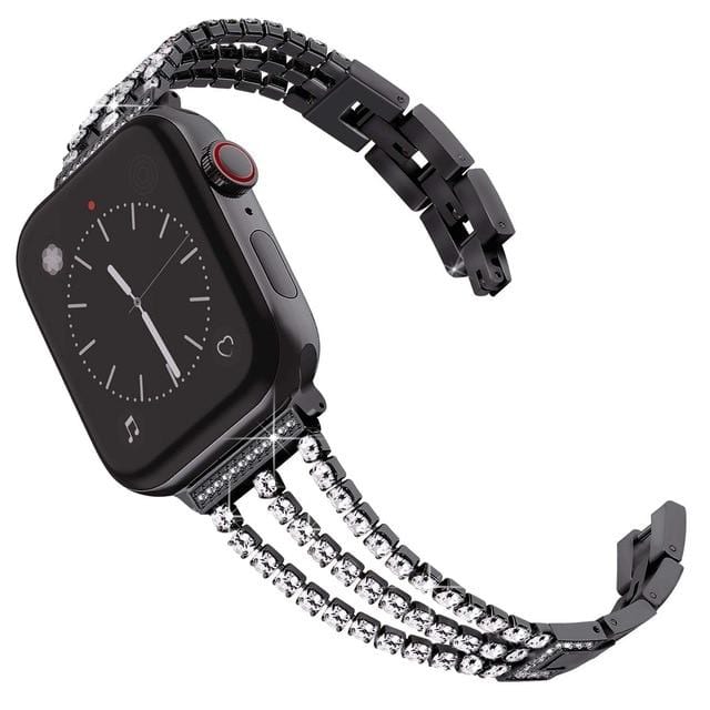 High-End Women Diamond Band Compatible With Apple Watch - Elegance & Splendour