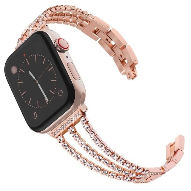 High-End Women Diamond Band Compatible With Apple Watch - Elegance & Splendour